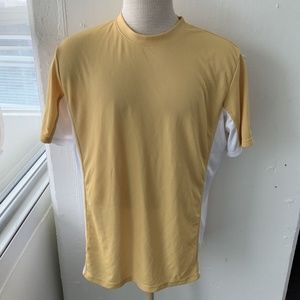 RailRiders Gold & White Quick Dry Shirt Sleeve Tee